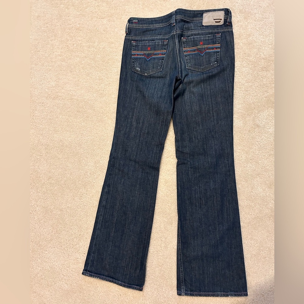 Diesel Bootcut Jeans, Size 29 x 32, dark wash